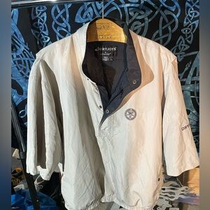 FootJoy White and Navy 3/4 golf rain Jacket